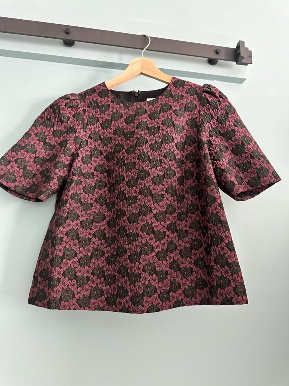 NWT Boden Plum Floral Jacquard Dress